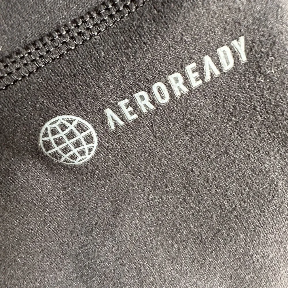 Adidas size m‎ black YOGA ESSENTIALS HIGH-WAISTED LEGGINGS aeroready